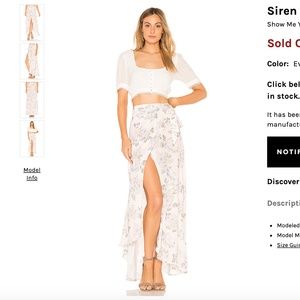 Revolve | Show Me Your MuMu Siren Wrap Skirt